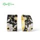 SANTUZZA 925 Sterling Silver Earrings Black Spinel White Flower Trendy Fine Jewelry