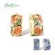 SANTUZZA 925 Sterling Silver Clip Earrings Sparkling Enamel Fashion Fine Jewelry