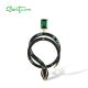 SANTUZZA 925 Sterling Silver Pendant Black Green Spinel Snake Safari Animal Jewelry