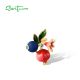 SANTUZZA 925 Sterling Silver Fruit Pendant Blueberries & Pomegranate Jewelry Enamel